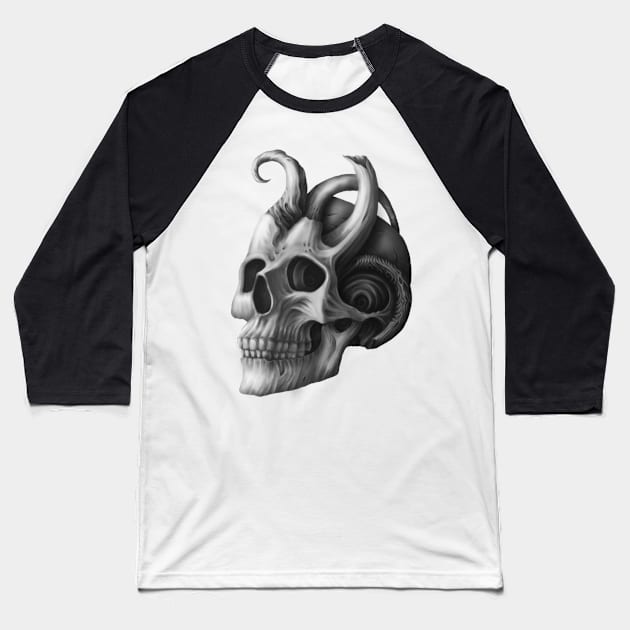 resident Evil, art skull Baseball T-Shirt by Hedgeh0g